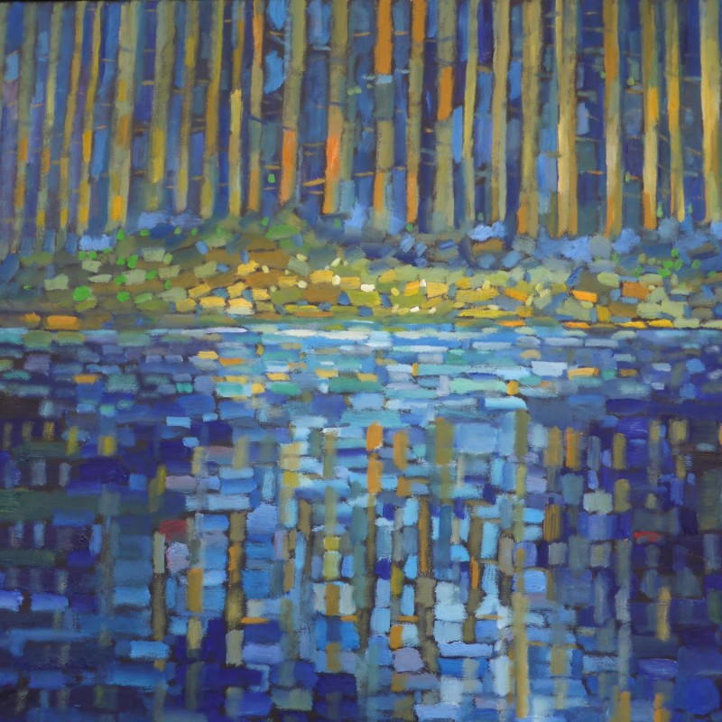 Waldsee III 2021  Ol auf Leinwand  cm x cm