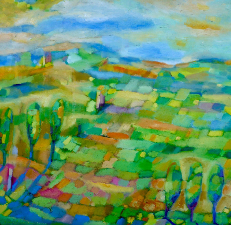fruehling 2026  oel auf leinwand  cm x cm