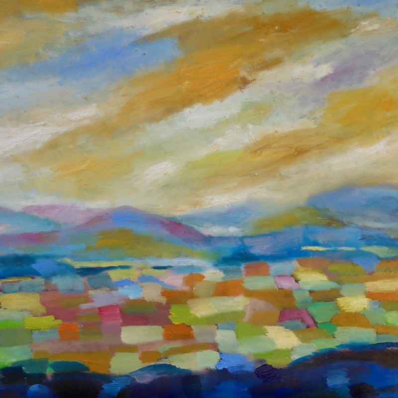 rheintal 2021  o  l auf leinwand  cm x cm