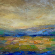 rheintal x 2022  mischtechnik auf leinwand  cm x cm