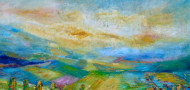 sonnenaufgang 2024  oel auf leinwand  125 cm x cm