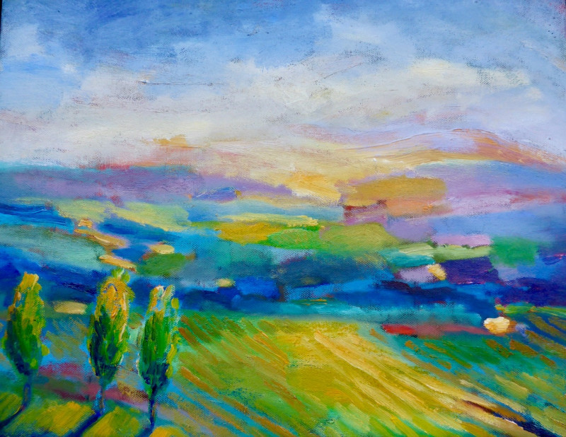 talblick 2026 oel auf leinwand     40 cm x cm