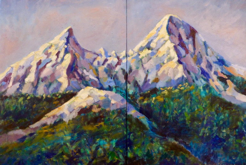 watzmann 2026  oel auf leinwand  80 cm x cm