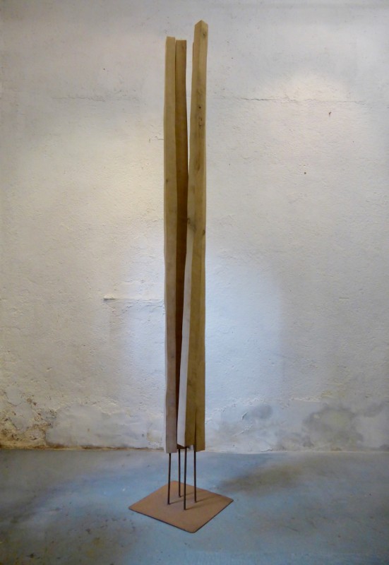 Ponderation 2014 Eichenholz Stahl 30 cm x 260 cm